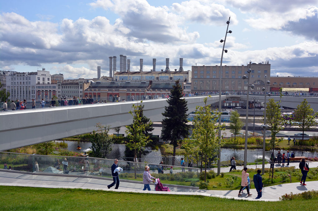 Im Zaryadye Park in Moskau