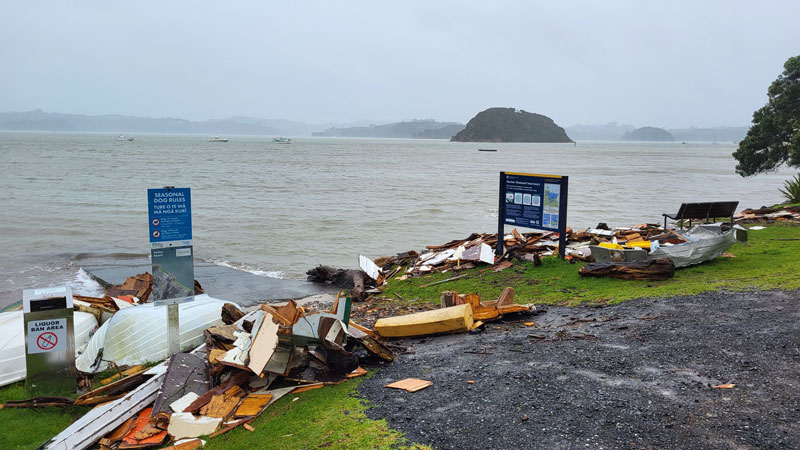 Sturmschäden in Paihia