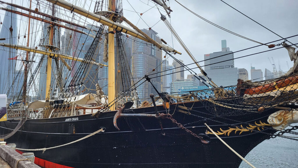 Die James Craig ist ein restauriertes aber originales Schiff aus dem 19. Jahrhundert