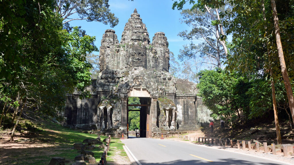Eines der Tore von Angkor Thom